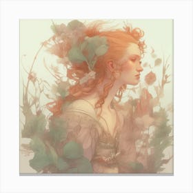 Girl With Red Hair 1 Canvas Print