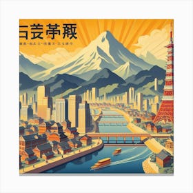 Japanese City 2 Canvas Print