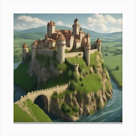 Castle - Castle Stock Videos & Royalty-Free Footage Canvas Print