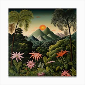 Tropical Landscape Canvas Print