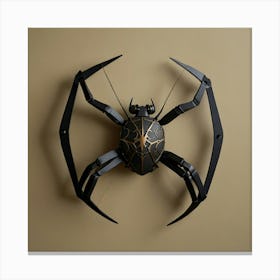 Spider Wall Clock Canvas Print