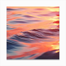 Sunset On The Water 2 Canvas Print