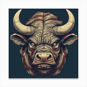 Buffalo Head Canvas Print