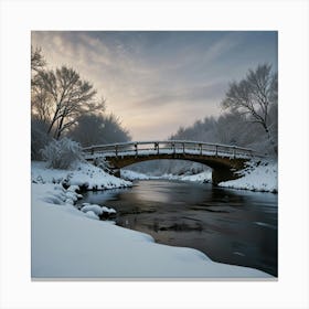 Bridge Over The River Canvas Print