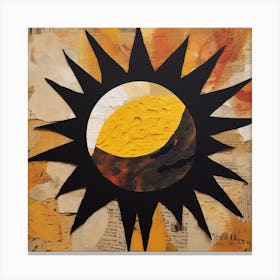 An Abstract Sun One Art Canvas Print