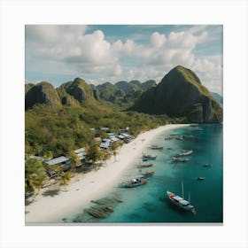 Drone shot El Nido Palawan, PH 1 Canvas Print