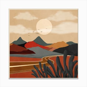 Modern Desert Art 2 Canvas Print