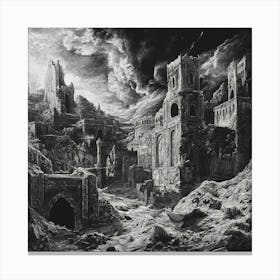 Devil'S Castle Canvas Print