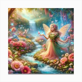 Fairy In The Forest 1 Canvas Print