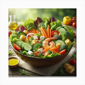 Salad In A Bowl 2 Canvas Print