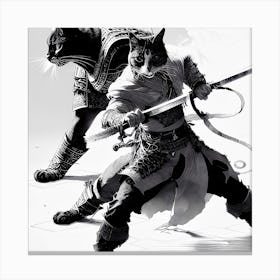 Warrior kitty Canvas Print