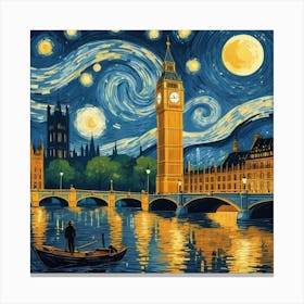 Big Ben At Night 1 Canvas Print