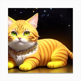 Cat In Space 3 Canvas Print