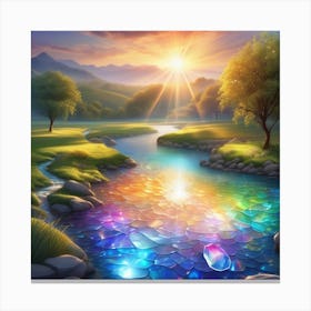 Rainbow River 1 Canvas Print