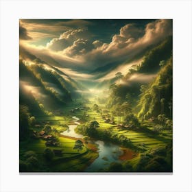 Valley Of Clouds 1 Canvas Print