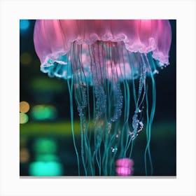 Bright Jellyfish Canvas Print
