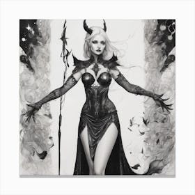 Devil Woman Canvas Print