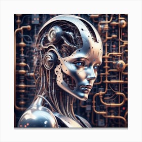 Futuristic Female Robot 5 Canvas Print