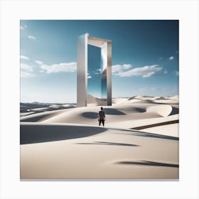 Door In The Sand Canvas Print