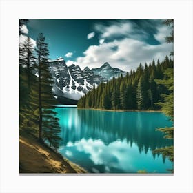 Lake Banff Canvas Print