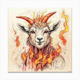 Goat Of Fire 27 Canvas Print