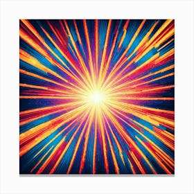 Abstract Burst Of Light Canvas Print