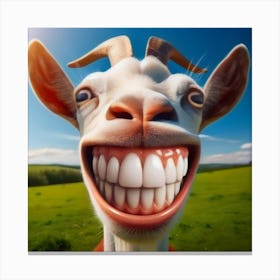 Goat With Teeth Canvas Print