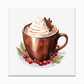 Hot Chocolate With Whipped Cream 7 Canvas Print