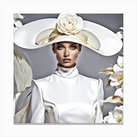 White Hat Canvas Print