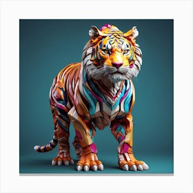 Abstract Tiger 3 Canvas Print