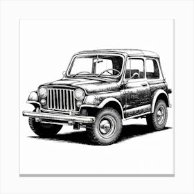 Jeep Scout Canvas Print