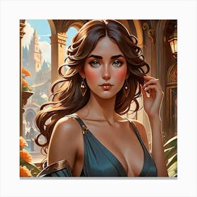 Lady Bombastic Canvas Print