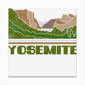 Yosemite Shirt Us National Park Gift Yosemite National Park Tee Outdoo Canvas Print