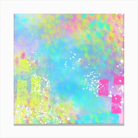 Abstract Explosion 5 Square Canvas Print