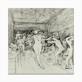 Dancers In A Room Canvas Print