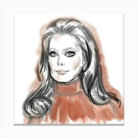 Catherine Deneuve Canvas Print