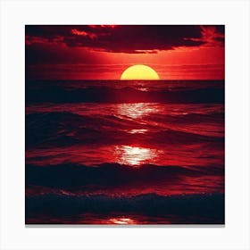 Sunset Painting, Sunset Painting, Sunset Painting, Sunset Painting 3 Canvas Print
