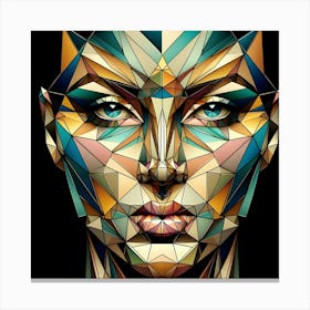 Polygonal Face 1 Canvas Print