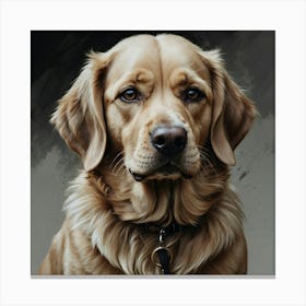 Golden Retriever Portrait 1 Canvas Print