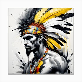 Indian Warrior 1 Canvas Print