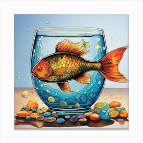 Fish In A Bowl 2 Canvas Print