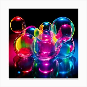 Colorful Bubbles 2 Canvas Print