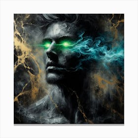Man With Green Eyes Canvas Print
