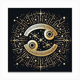 A Zodiac symbol, Cancer Canvas Print