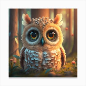 Cute Owl Canvas Print