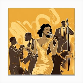 Jazz Music 7 Canvas Print