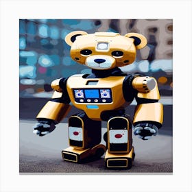 Teddy Bear Robot 1 Canvas Print