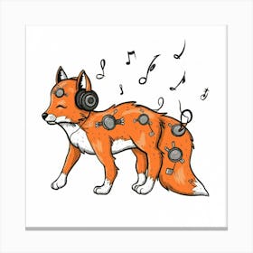Music Fox Canvas Print