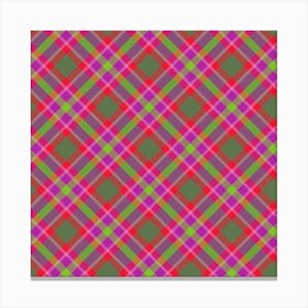 Plaid Fabric 21 Canvas Print