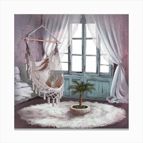 Room With A Hammock Canvas Print